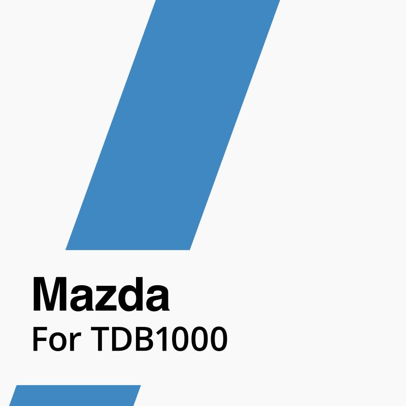 Mazda Software for TDB1000